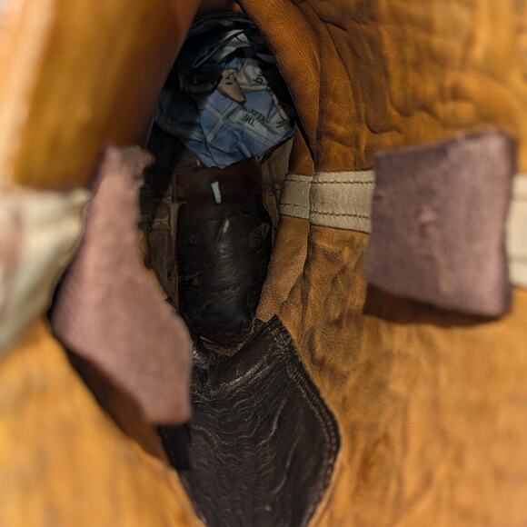 Vtg Frye Campus Black Label 70s Tall Leather Boots 8.5 B Knee High - Picture 12 of 16